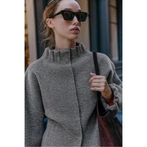 ZARA KNIT BOMBER JACKET